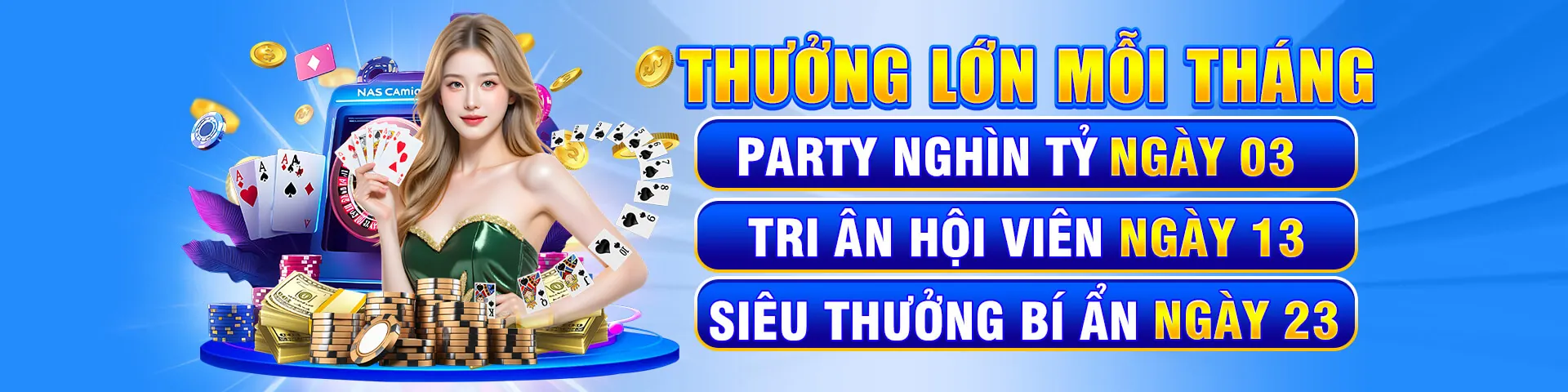 Biểu ngữ quảng cáo các chương trình khuyến mãi đá gà tại 888b code